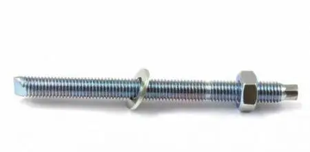 Анкерная шпилька, прочность 8.8, покрытие белый цинк, KENNER RG м10х120 (20шт)