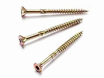 Профес. Саморез по дереву, желтопассивированный, потай, Torx 15, 3,5х35, (500 шт. в упак)