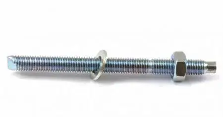 Анкерная шпилька, прочность 8.8, покрытие белый цинк, KENNER RG м10х130 (20шт)